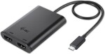 I-TEC USB-C - HDMI x2 Czarny (C31DUAL4KHDMI)
