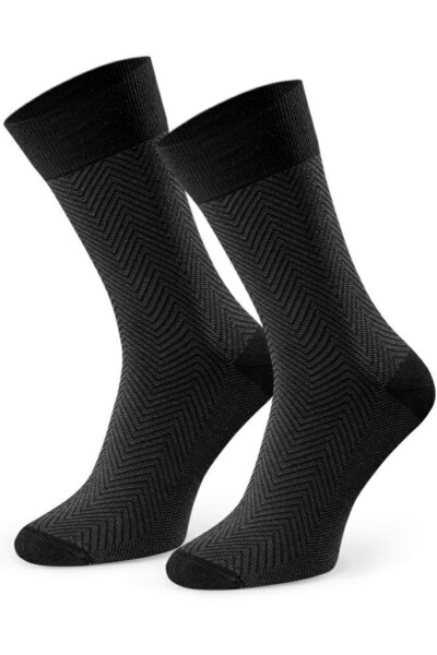 PÁNSKE PONOŽKY STEVEN 011-03,04 černá 42-44