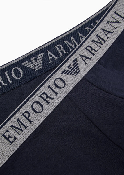 Pánske boxerky 2PACK 111769 3F720 70835 tm. modré Emporio Armani