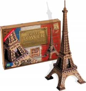 Wooden City 3D drevené puzzle Escape puzzle box: Eiffelova veža