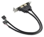 StarTech Slot Plate adaptér 2x USB-A šedá / Adaptér / IDC / USB 2.0 (USBPLATELP)