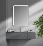 SAPHO - Zrkadlo NYX s LED osvetlením 50x70cm NY050