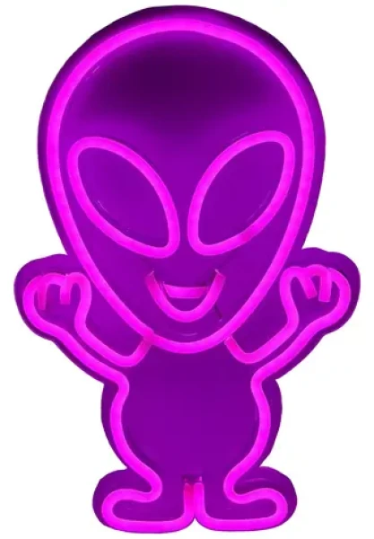 Beline Light Neon lampička Alien / Nástenná lampa / Ružová / 40 × 25,5 cm
