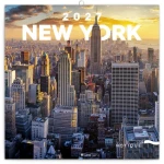NOTIQUE Grid Kalendár New York 2027 / Nástenný kalendár / 30 x 30 cm