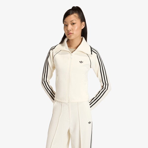 Mikina adidas Slim Fitted Firebird Track Top Off White M
