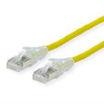 Secomp 21.05.0572 RJ45 sieťové káble, prepojovacie káble CAT 6A S/FTP 7.50 m žltá dvojžilový tienený, bez halogénov, samozhášavý 1 ks; 21.05.0572