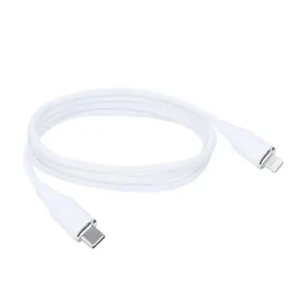 Solight SSC1901-S kábel USB-C (M) - Lightning (M) 1m biela / silikón (8592718036126)