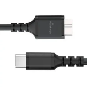 MediaRange MRCS257 čierna / Kábel / Micro-USB B - USB-C / USB 3.2 Gen 1 / 5 Gbit / s / 0,5 m (MRCS257)