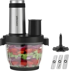 Concept RM3300 čierna / Kuchynský robot / 350 W / 4 rýchlosti / 2 l / antikorové telo (rm3300)