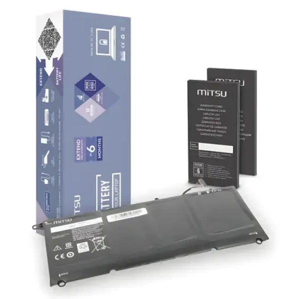 Batéria pre DELL XPS 13 9360 / Batéria pre notebook / 5400 mAh / 46 Wh / 7,6 V (BC/DE-9360)