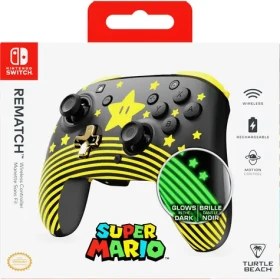 Turtle Beach Rematch Super Mario Star / Gamepad / Nintendo Switch / USB-C / výdrž batérie 40 h (TBC-8101-75)