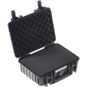 B & W International outdoorový kufrík outdoor.cases Typ 1000 4.1 l (š x v x h) 270 x 215 x 105 mm čierna 1000/B/SI; 1000/B/SI