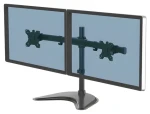 Fellowes Seasa čierna / Stolný stojan pre 2 monitory / VESA 75-100 mm / do 27" / nosnosť 8 kg (8043701)