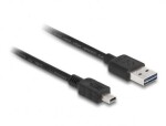 DeLock Kábel Easy USB 2.0 A (M) - USB 2.0 Mini-B (M) 5 m čierna (83365)