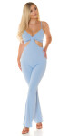 Sexy Spaghetti Strap Jumpsuit with Cut-Outs Einheitsgroesse