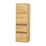 Mereo Opto kúpeľňová skrinka vysoká 125 cm, pravé otváranie, dub Riviera CN924PN