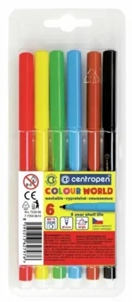Centropen Fixy 6 farieb (23757)