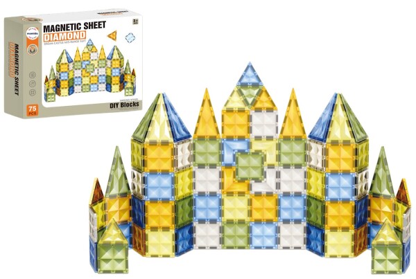 Mamido Mamido Magnetická stavebnica Diamond hrad M 75 dielikov MT1213