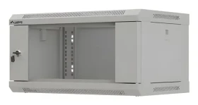 Lanberg WF03-5304-10S sivá / Nástenný rozvádzač / 19" / 4U / 540x350x281 mm / sklenené dvere (WF03-5304-10S)