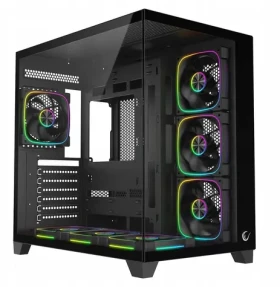 Rampage SEALITE čierna / PC skriňa / Tvrdené sklo / 7x ARGB PWM ventilátor (SEALITE-BLACK)