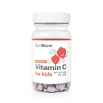 Vitamín C, tablety na cmúľanie pre deti - GymBeam (jahoda, 120 tab.) (63730-1-120tab-strawberry)
