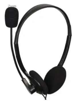 C-tech MHS-123 / Slúchadlá s mikrofónom / čierna (MHS-123)
