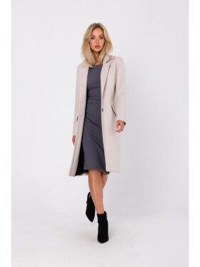 Dámsky kabát M758 Beige - MOE S béžová