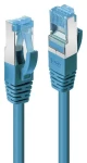 Lindy Cat6a S/FTP PIMF modrá / Patch kabel / RJ-45 / 0,5 m / LSZH (47146)