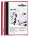 Durable Duraplus červená / Rýchloviazač / A4 / Priehľadné vrecko / Kovová spona (257903)