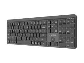 Gembird KB-WPS-03 / Klávesnica / bezdrôtová / 2.4GHz + Bluetooth / US layout (KB-WPS-03)