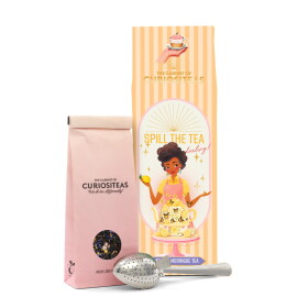 The Cabinet of CURIOSITEAS Ochutený čierný čaj Lemon Pie Meringue Tea 70 g + sitko