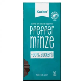 Vegánska tmavá čokoláda s pepermintom - Xucker (80 g) (48364-1-80g)