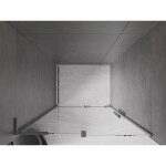 MEXEN/S - Velar L posuvné sprchové dvere 110, transparent, grafit kartáčovaná 871-110-003-01-66