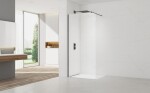 Sprchová zástena Walk-in 80 cm SAT vo farbe PVD Gun metal SATBWI80PRGM SATBWI80PRGM