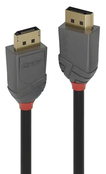 Lindy DisplayPort 1.4 kábel čierna / Prípojný kábel / DisplayPort - DisplayPort / 1 m / 8K / 60 Hz (36481)
