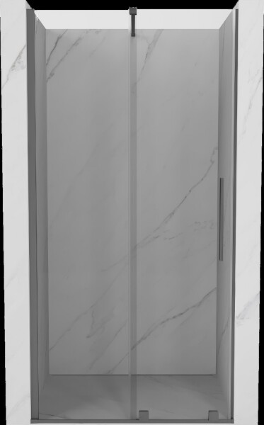MEXEN/S - Velár posuvné sprchové dvere 120, transparent, grafit metal 871-120-000-01-95