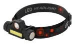 Cattara Čelovka 120lm nabíjacia čierna / Cree XP-E + COB LED / 1200 mAh / microUSB (13126)