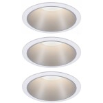 Paulmann 93410 Cole Coin vstavané svietidlo sada 3 ks LED 6 W biela, strieborná; 93410