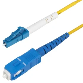 StarTech žltá / Optický kábel / LC/SC / OS2 Singlemode / Duplex / 1 m (SPSMLCSC-OS2-1M)