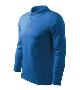 Single J. LS pánske polo tričko azúrovo modré 2XL