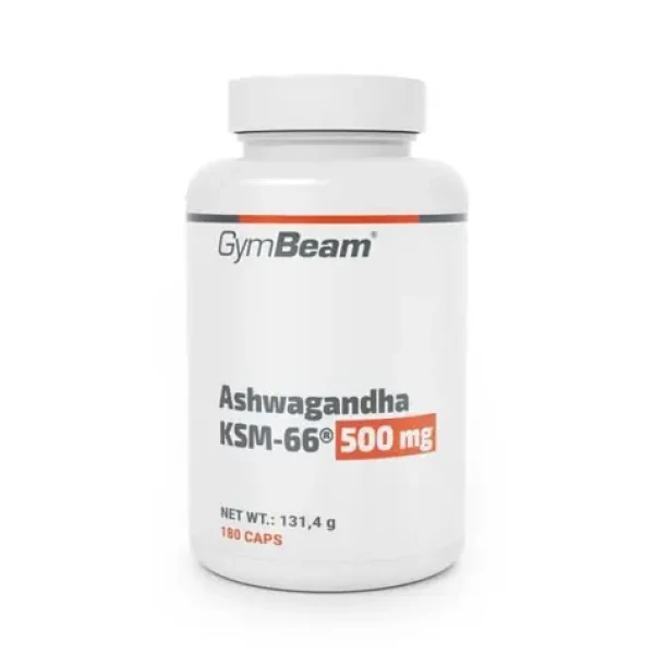 Ashwagandha KSM-66 ® 500mg - GymBeam (180 kaps.) (82462-2-180caps)