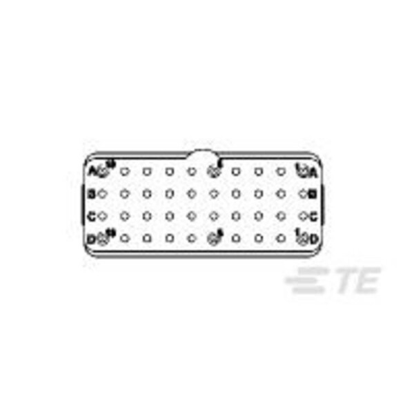 TE Connectivity 1738186-1 1 ks Package; 1738186-1