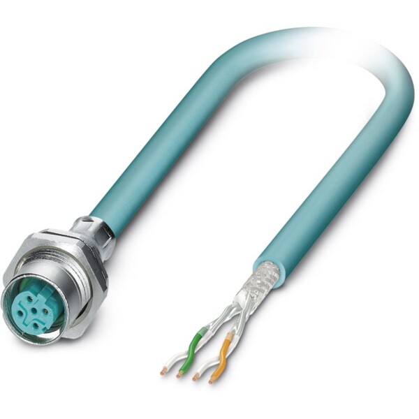 Bus system flat-type plug SACCBP-M12FSD-4CON-M16/1,0-931 1534591 Phoenix Contact; 1534591