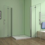 H K - Obdĺžnikový sprchovací kút MELODY R1112, 120x110 so zalamovacími dverami SE-MELODYR1112