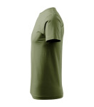 Základné pánske tričko svetlej khaki farby 3XL