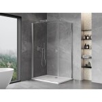 MEXEN/S - Mist-B sprchovací kút dvere krídlové 90 x 80, transparent, chróm 8A2T-090-080-01-00