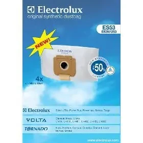 Electrolux ES 53 / Vrecká do vysávača / 4 ks + mikrofilter / pre Bolero, Filio, Tango, Powermax, Power PLUS (490120275022)