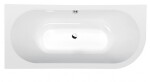 POLYSAN - VIVA L MONOLITH asymetrická vaňa 170x75x60cm, biela 70119M