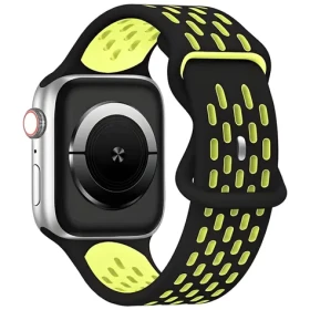 Beline New Sport Silicone čierno-žltá / Športový pásik pre Apple Watch / 38/40/41 mm / Silikónový