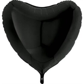 Nafukovací balónik čierne srdce 91 cm - Grabo